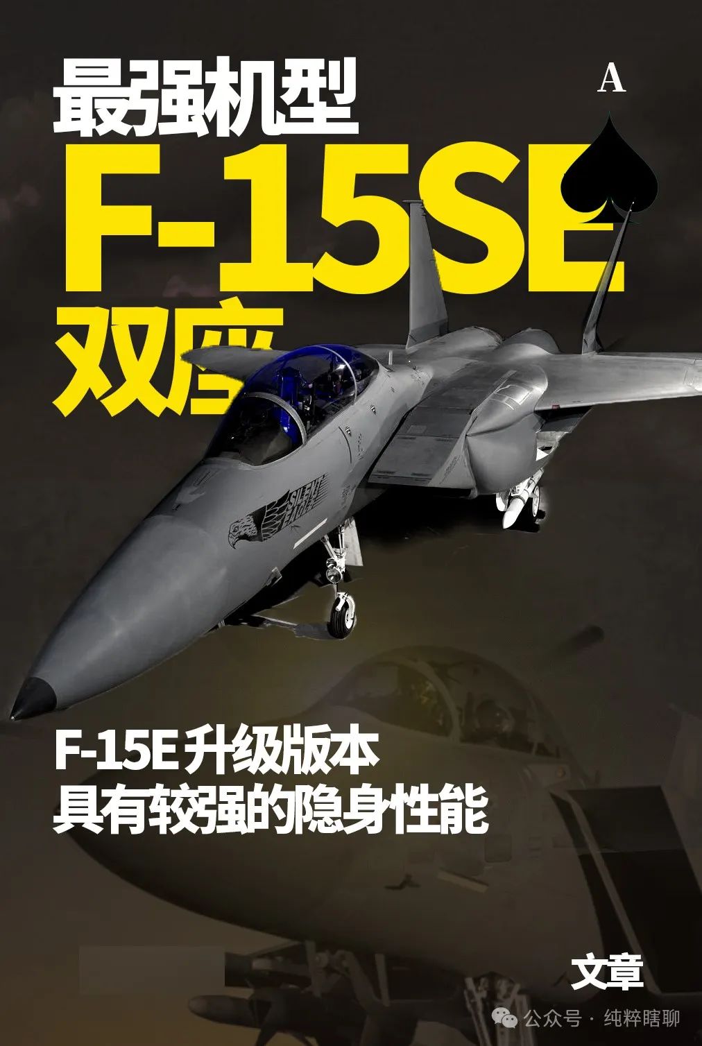 F-15鹰系列战斗机，美空军的骨干力量，重型战斗机的扛鼎之作