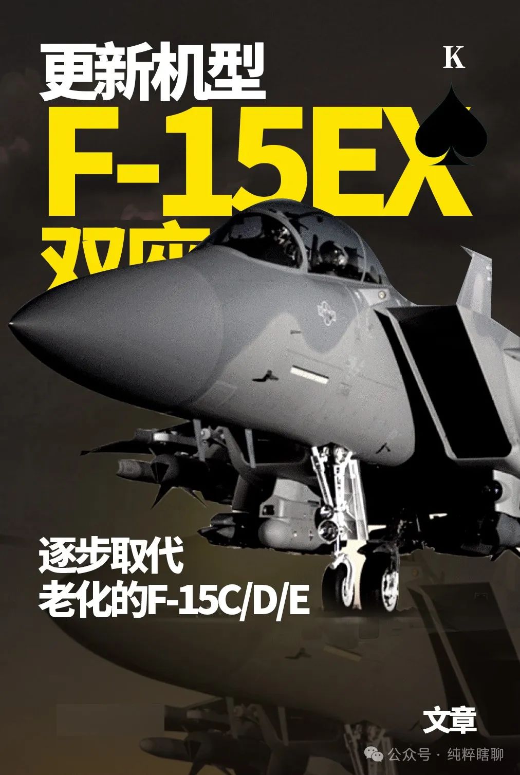 F-15鹰系列战斗机，美空军的骨干力量，重型战斗机的扛鼎之作