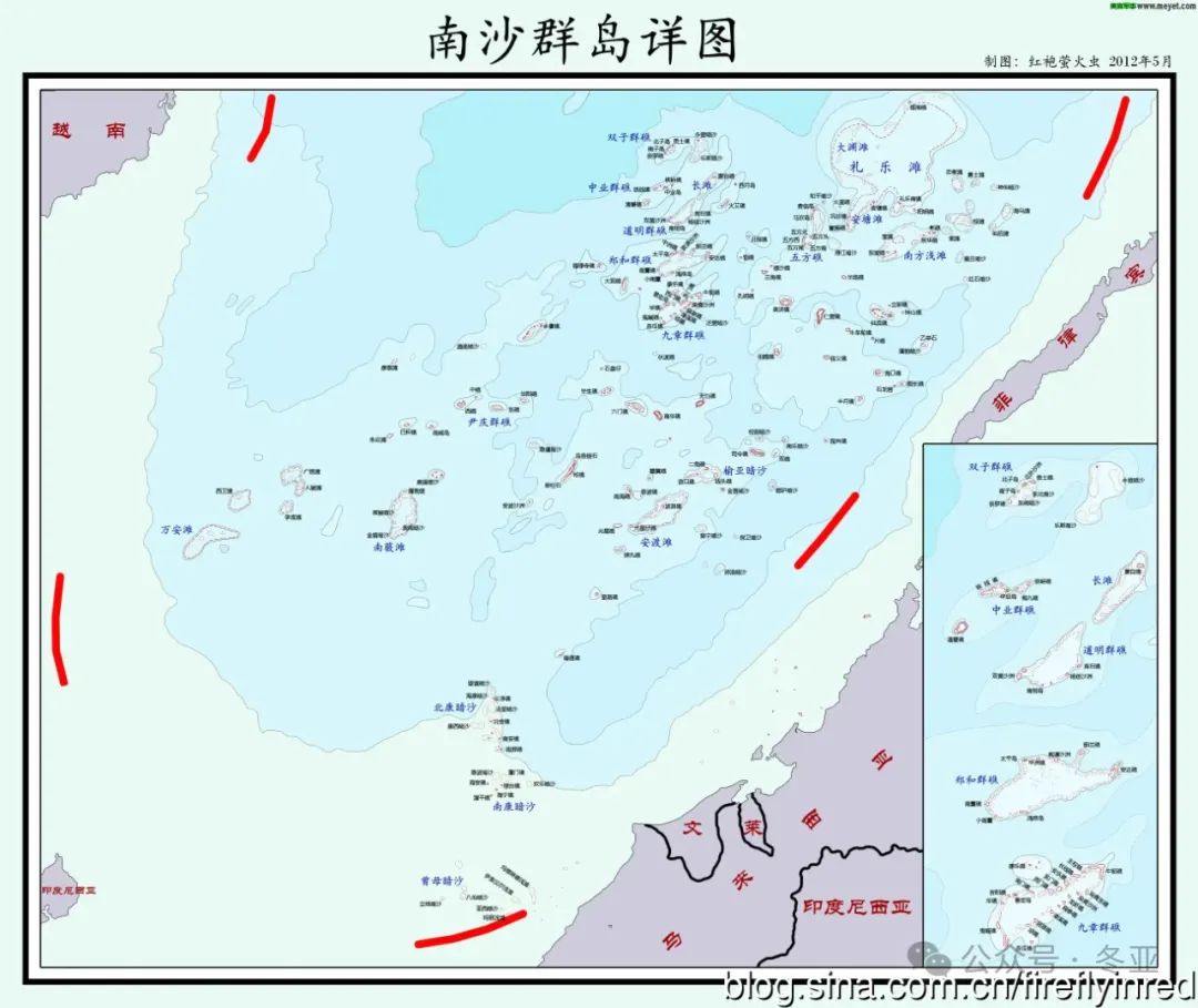 做了份南海岛礁现状图，其实比很多人以为的好不少。