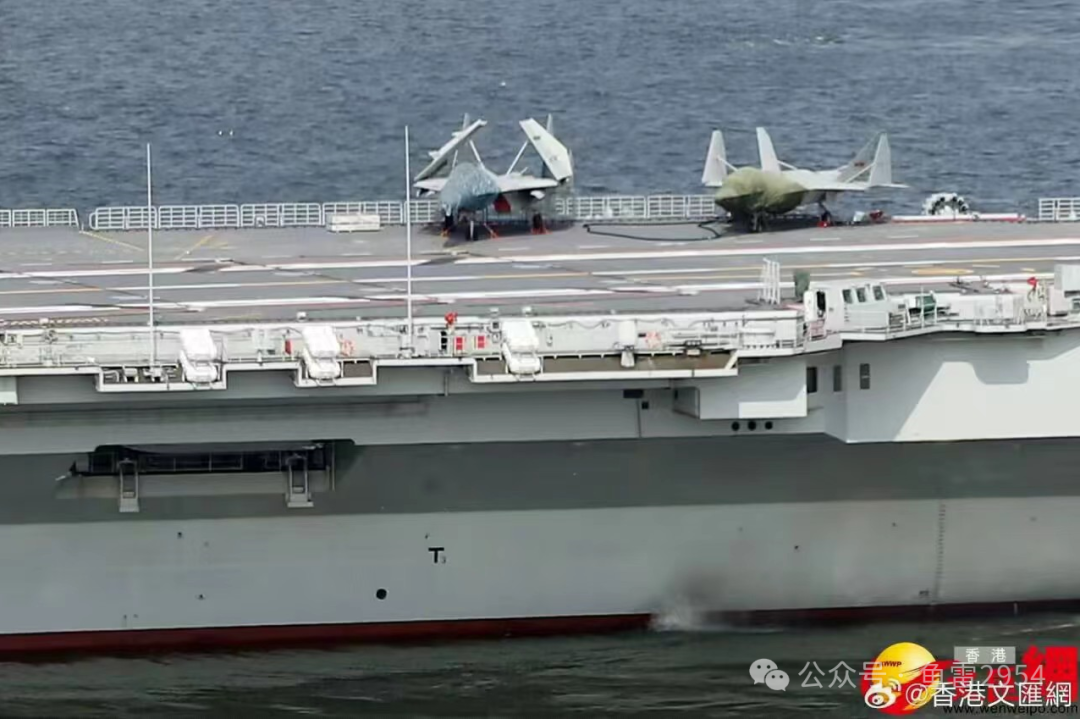 歼-35马赫环再现！辽宁舰航母折返渤海海域为其做适配科目？