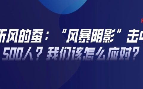 听风的蚕：“风暴阴影”击中500人？我们该怎么应对？