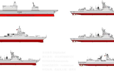 只有约7万吨？2024中国海军下水舰艇一览图！